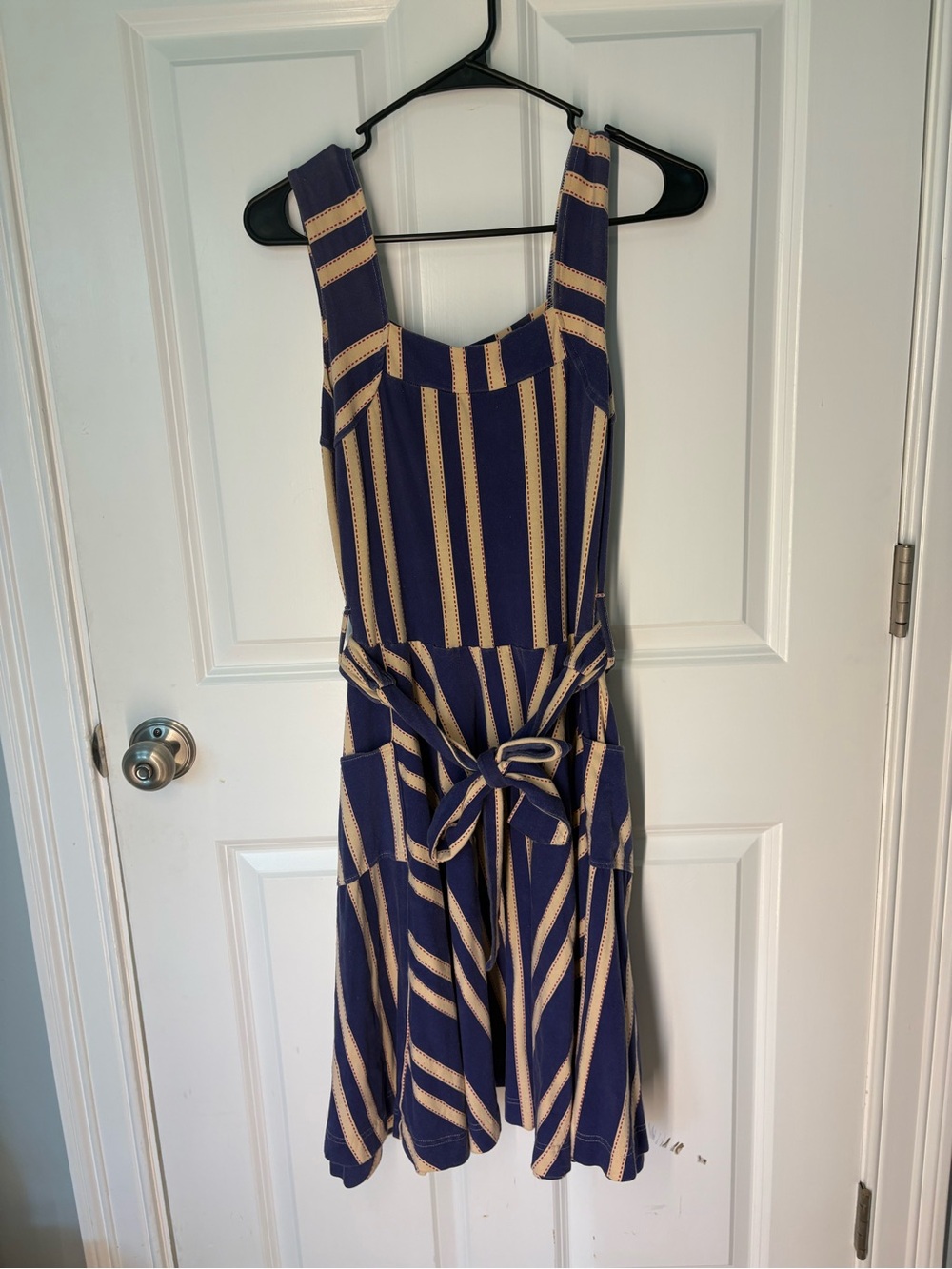 Vintage, Cottagecore, Boho, Prairie, Artsy Effie’s Heart Striped A-Line Dress